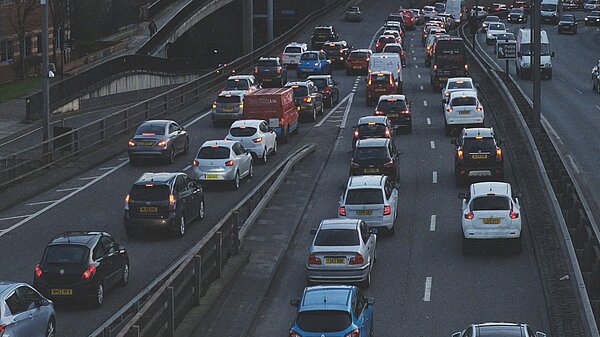 A traffic jam.