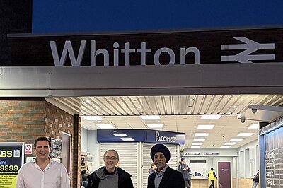 Our councillors at Whitton station